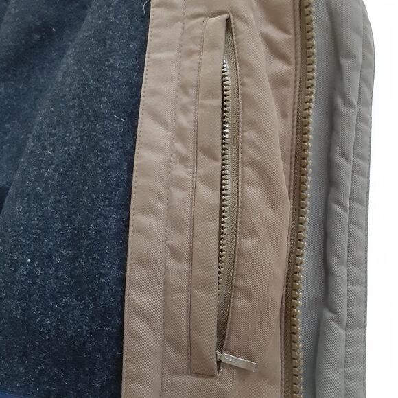 RoundTree & Yorke Mens L Bomber Jacket Zip Front Military Aviator Zip Out Lining - Picture 7 of 16